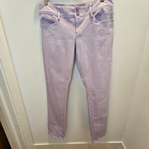 Lilly Pulitzer Worth Straight Jeans Lilac Size 12